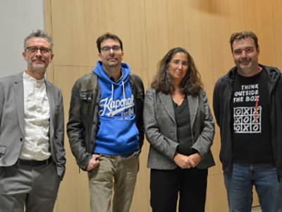 Photo de Hervé Letoqueux, Olivier le Deuff, Nathalie Clot, Alain Godon